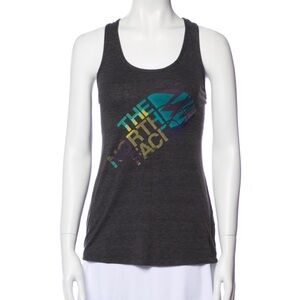 The North Face Graphic Print Sleeveless Sports Tank Top Grey Small / S